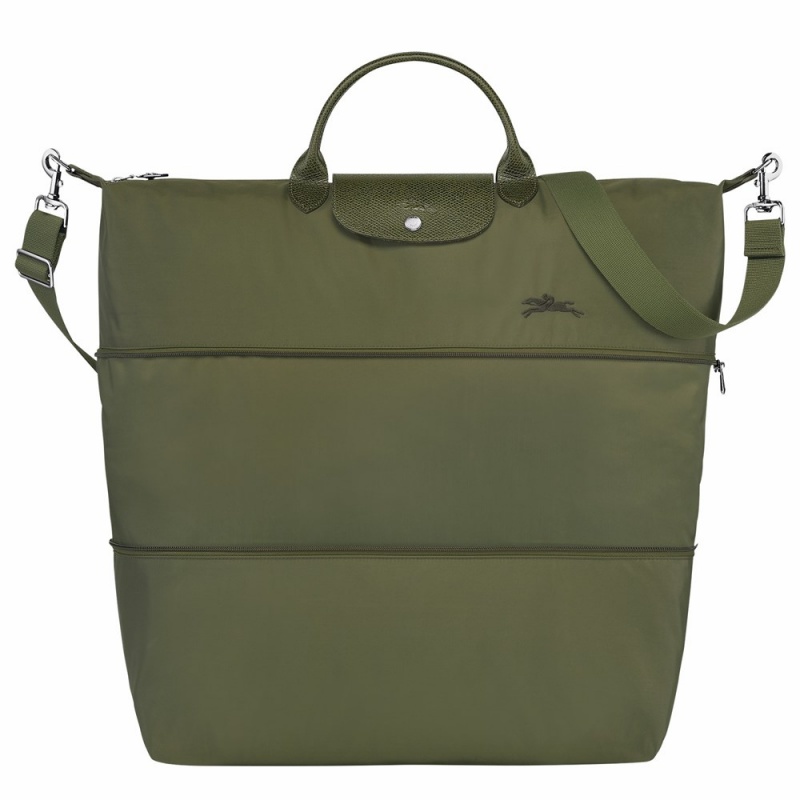 Army Green Longchamp Le Pliage Women's Travel Bags